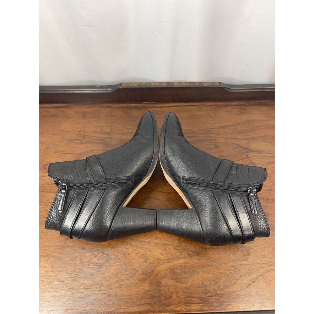 Cole Haan Grand OS Bootie Sz 8 Black Leather Hayes Block Heel Boot Ankle W05182 - Picture 12 of 16